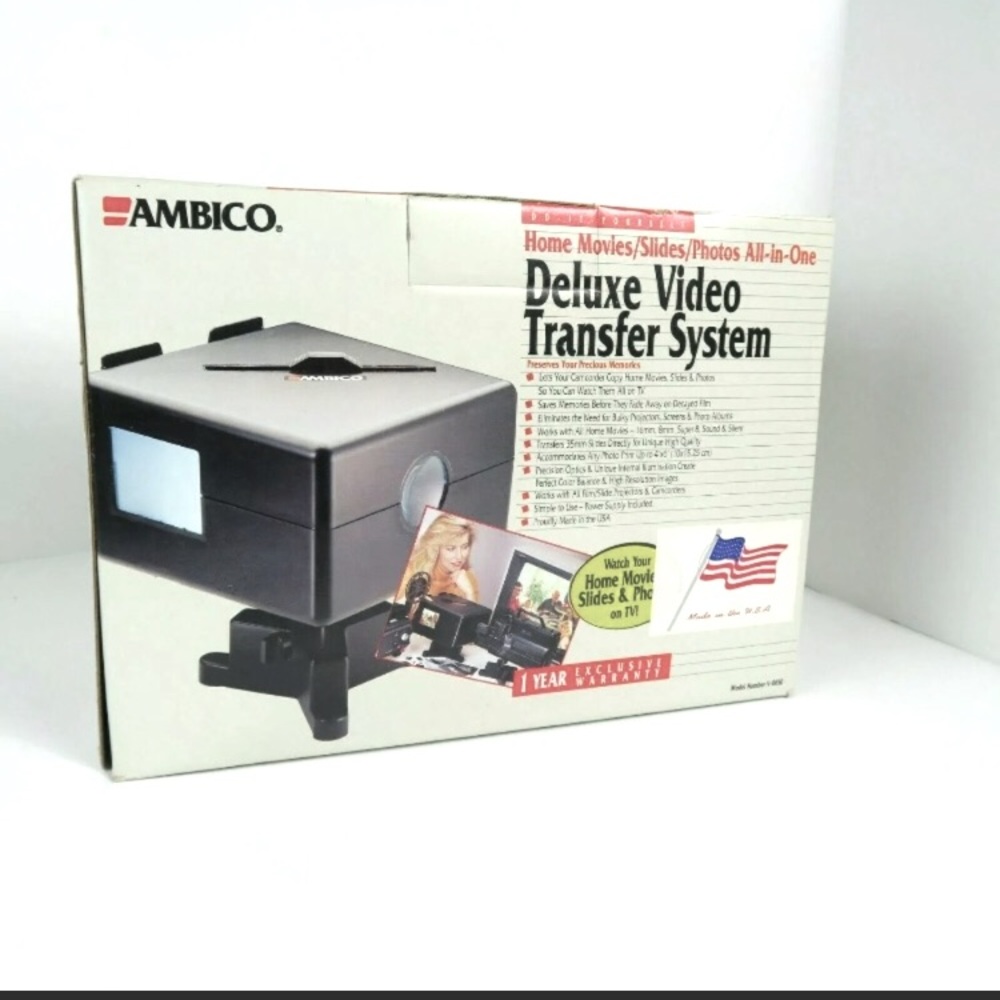 Ambico Deluxe Video Transfer System Model V-0605 Home Movie, Photographs, Slides